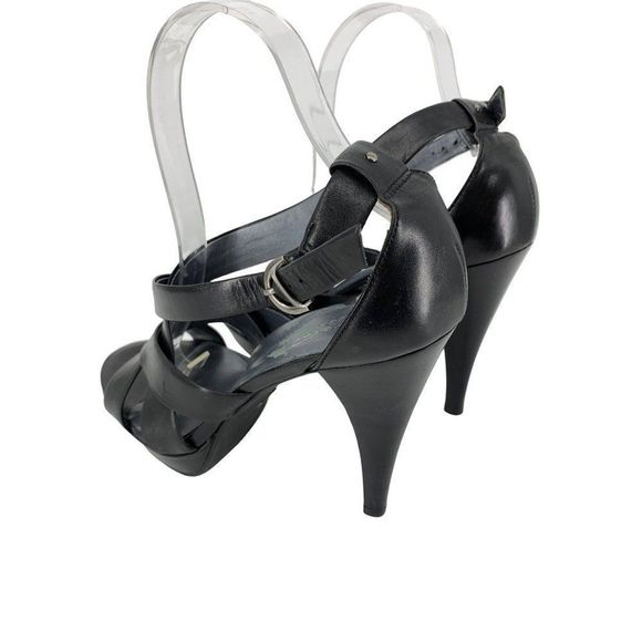 Women Kenneth Cole Ultra High Strappy Heels Leather Platform Hottie Sz 8.5 3761 - Picture 5 of 11